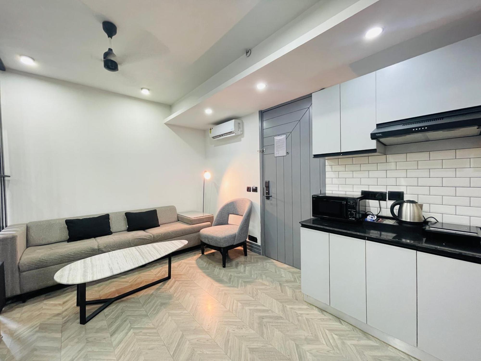 Bedchambers Serviced Apartments, Mg Road Gurgaon Exteriör bild